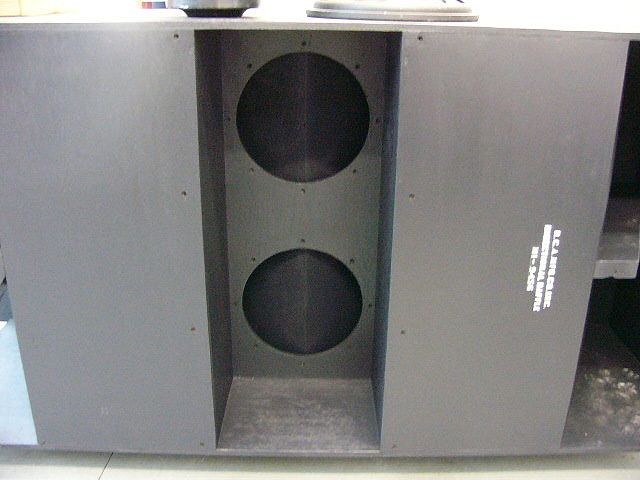 back of RCA bass bin