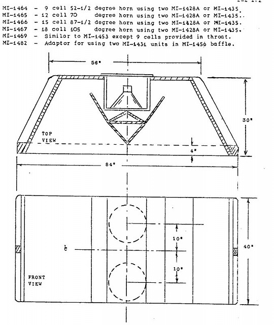 original drawings of the RCA theatre speaker