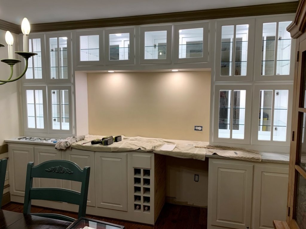 Build in cabinet style I did for dining room.