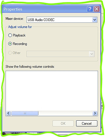 volume control properties