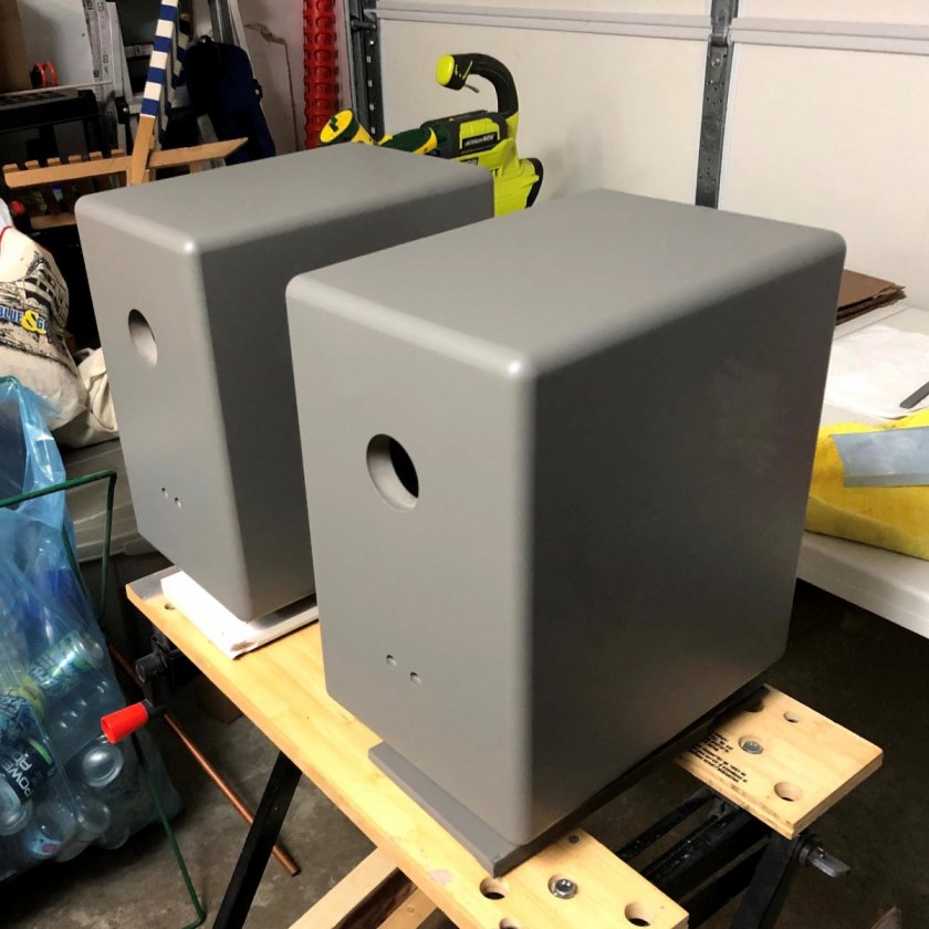 Gray Cabinet Paint (Sprayed 3 coats - Coat/Sand/Coat/Sand/Coat/Sand)