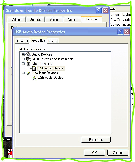 usb audio device properties 2 1