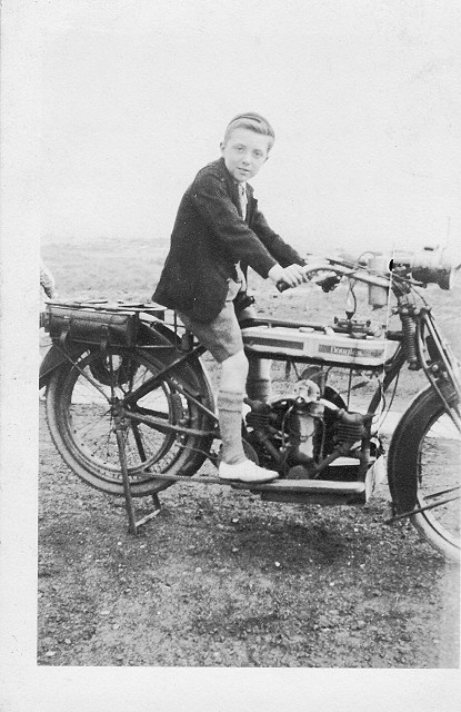 Grandad on a motorbike 1922.