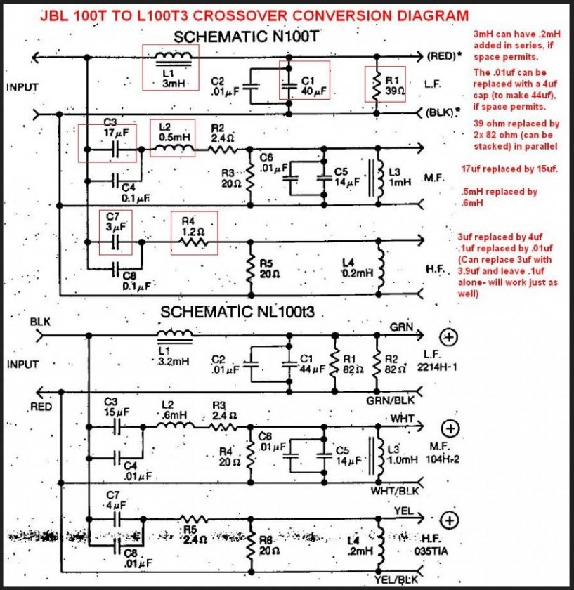 L100T to L100T3 schematics