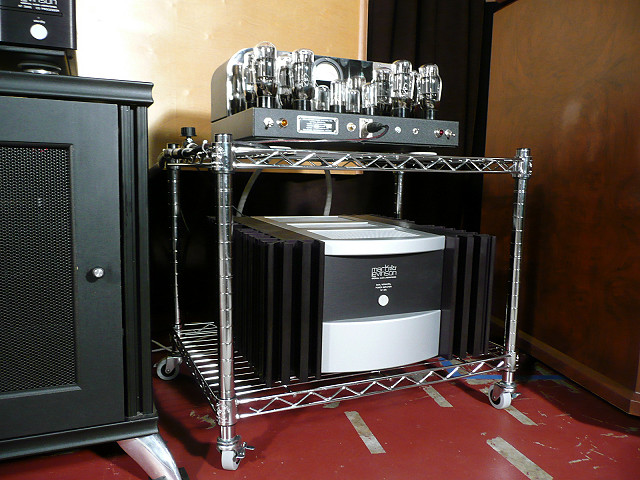 Biamping - tubes on top, solid state on bottom