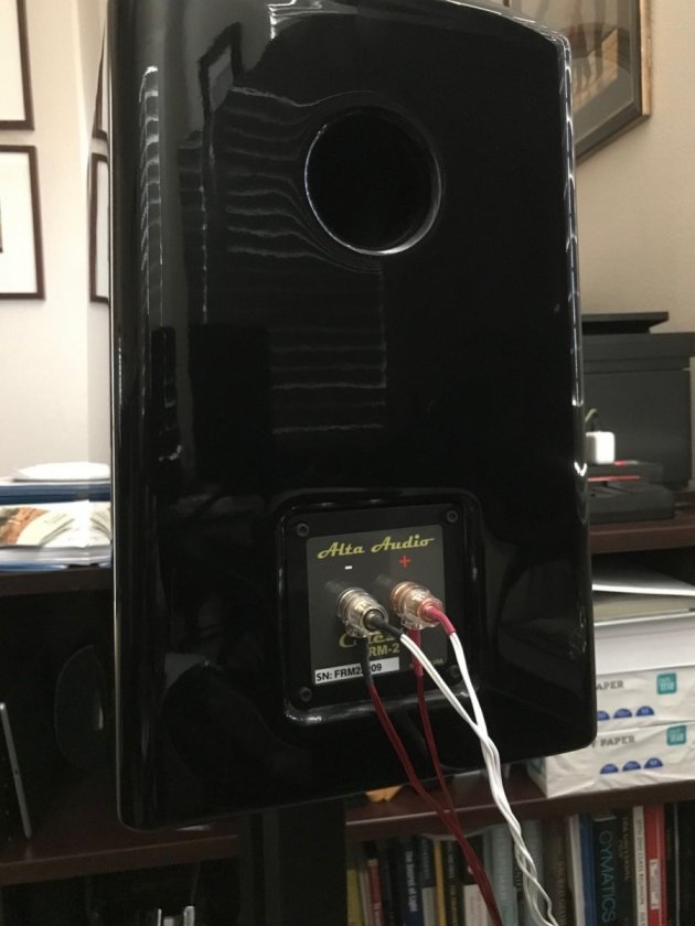 Image of the back of the left speaker