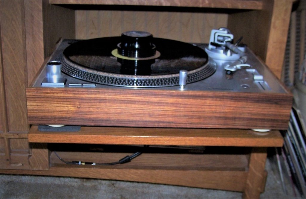 zebra wood frame on AT-LP 120XUSB-2