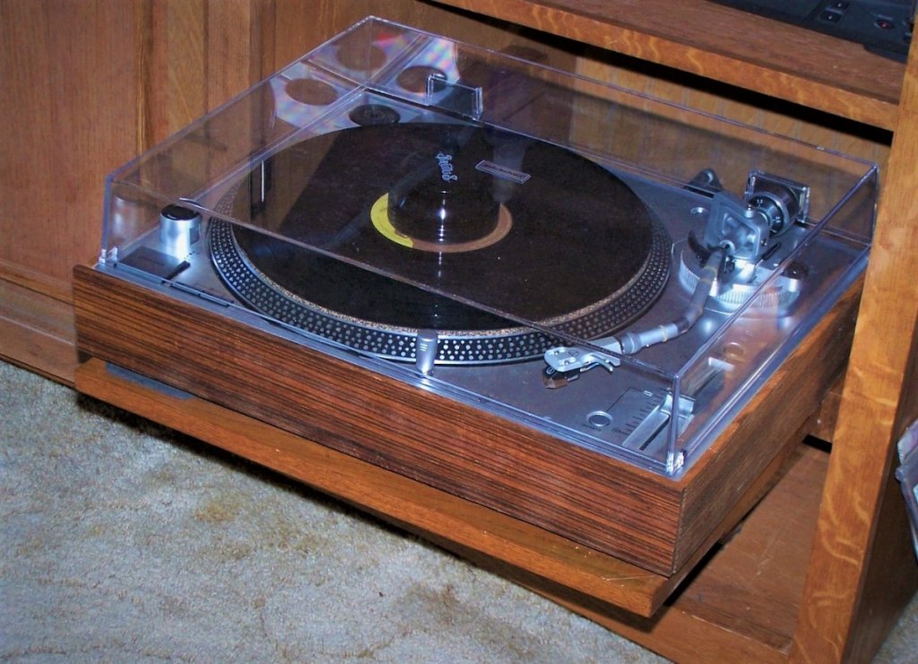zebra wood frame on AT-LP 120XUSB-3