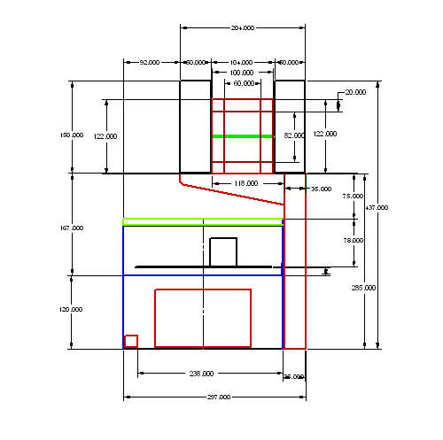 rough draft, end view, integrated Class A design