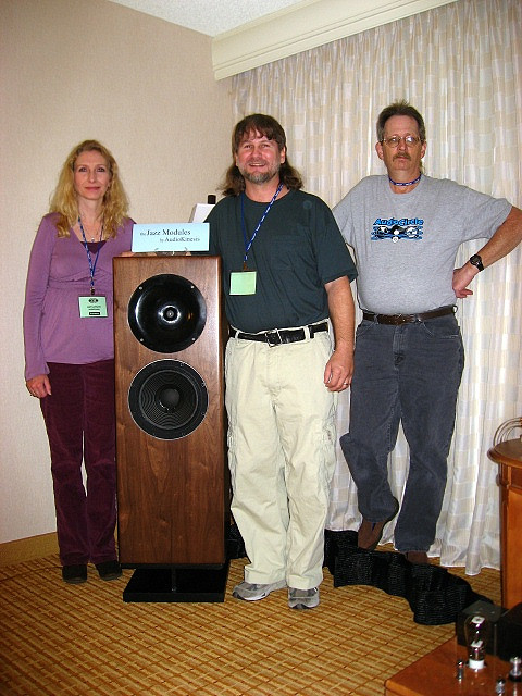 Lori and Duke...Audio Kinesis speakers at RMAF
