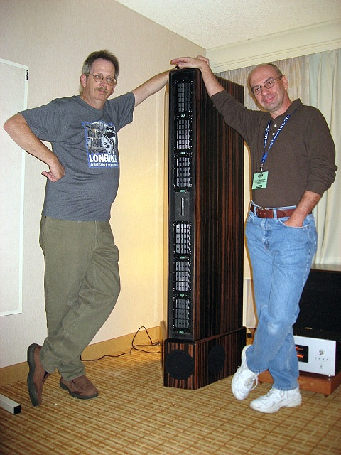 Wayne (Bolder) with the VMPS 60 speakers...at RMAF...