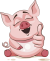 thumbs up pig