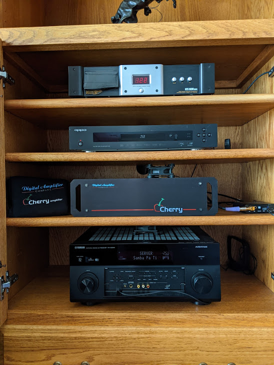 Yamaha RX-A3040, King 5 CHerry amp, Oppo BDP-103D