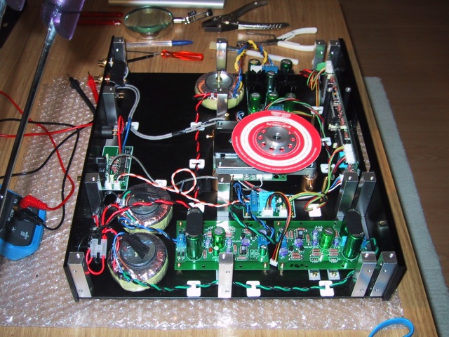 View from left , showing relocated drive and display