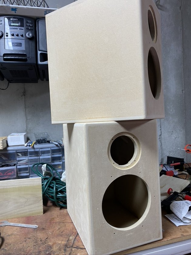 glued cabinets
