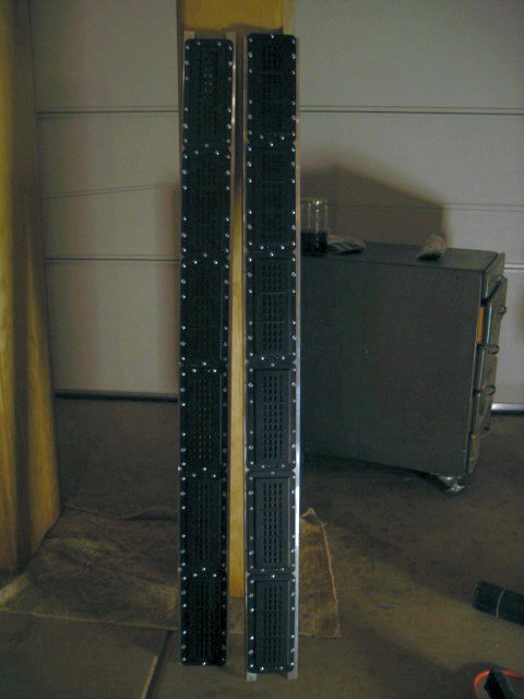Tweeter lines mounted on 1/8 thick aluminum stock