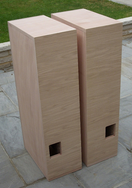 Cabinet backs veneered