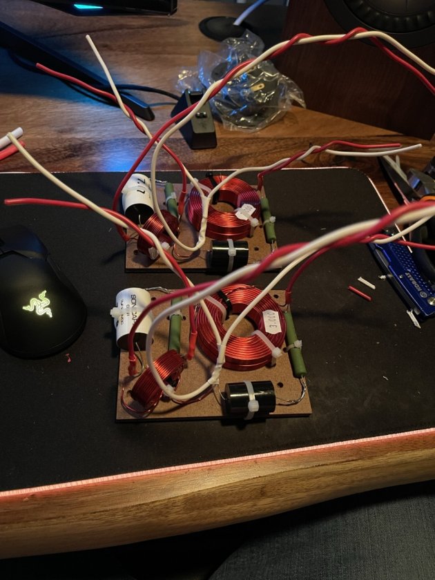desktop mini crossover with wiring done