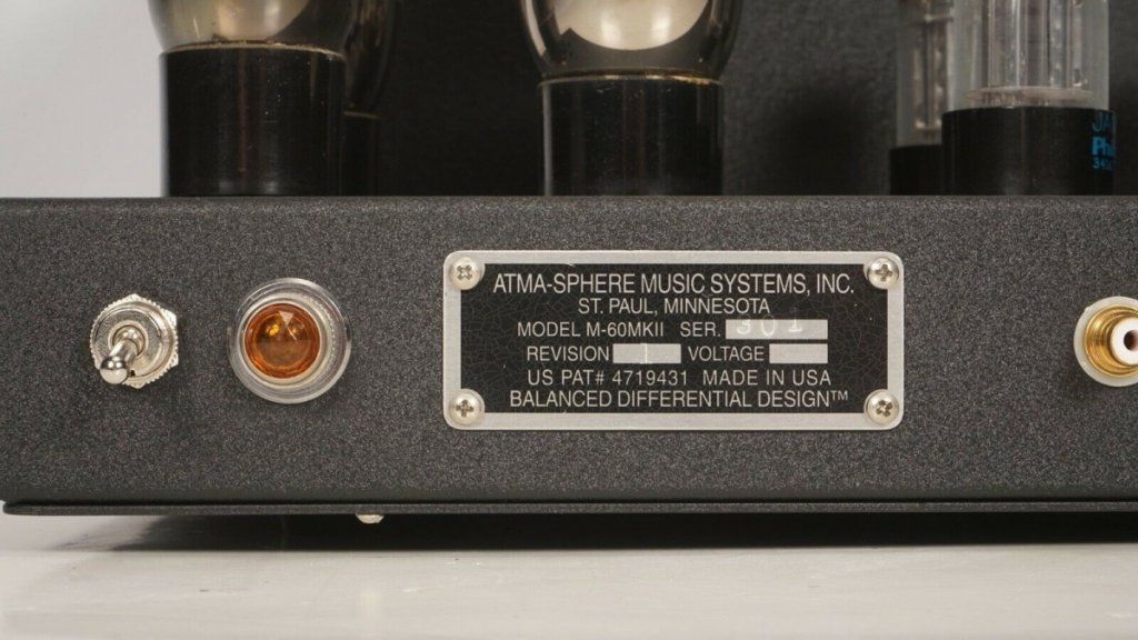 Atma-sphere M60 label