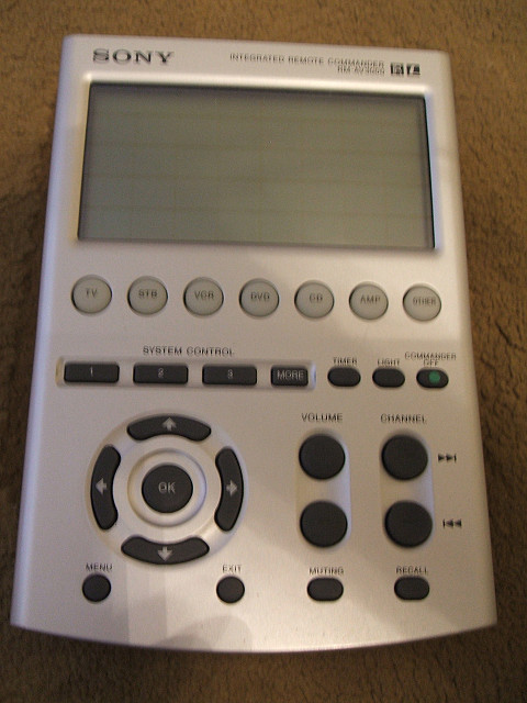 Sony 
remote (home theater)