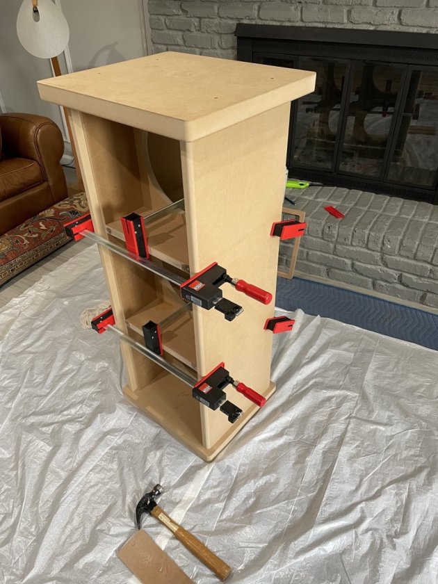 Glued and clamped