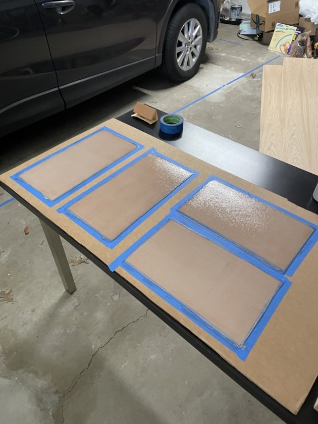 After applying HeatLock to veneer back and amp boxes