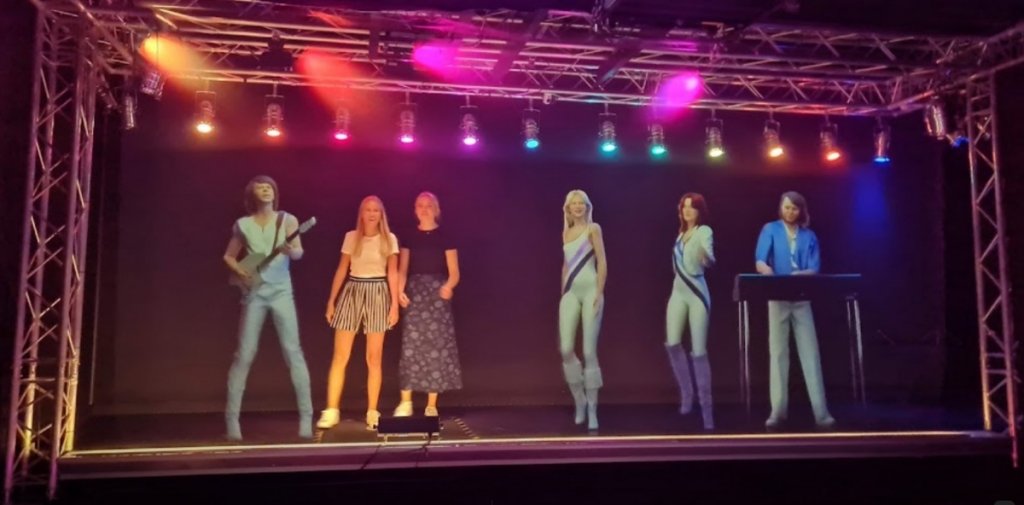 On stage with ABBA
