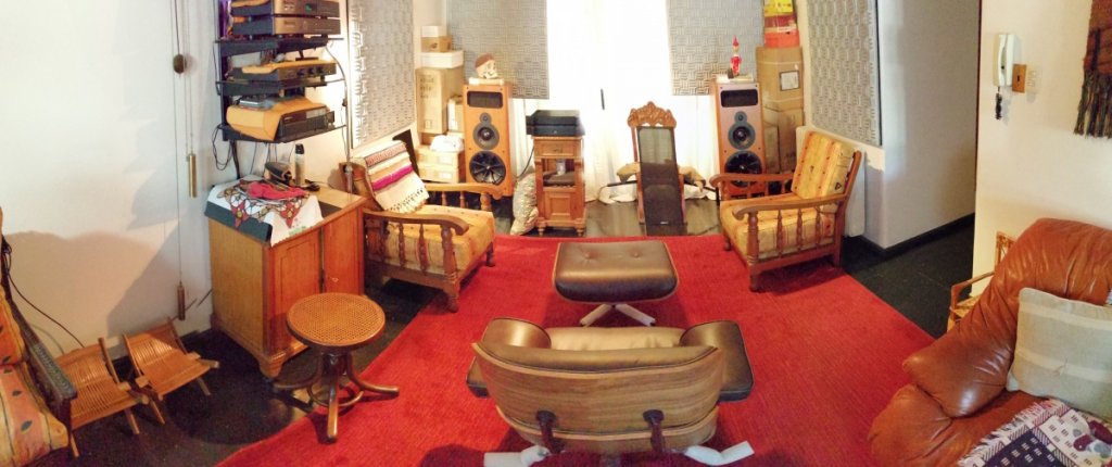 room with new Eames lounge chair pano 1 - October 2021