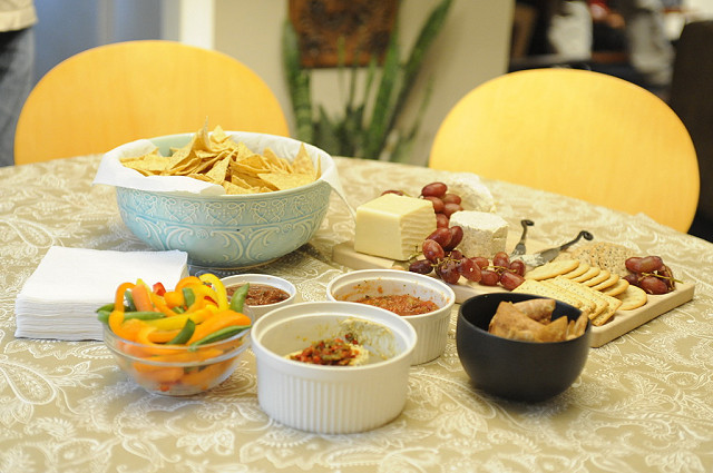 Chips and sauces