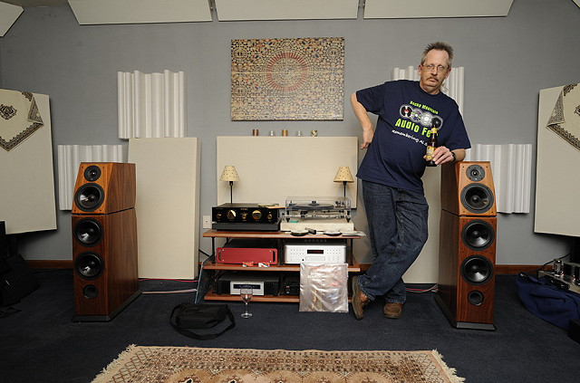 Chris next to VS speakers