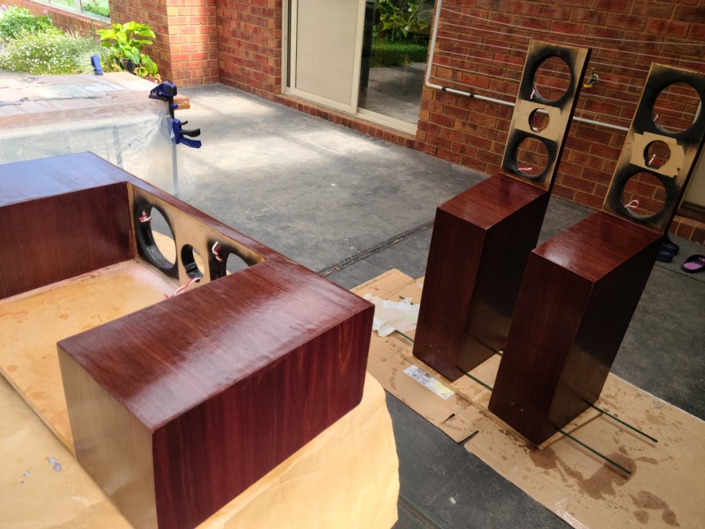 Danish oil going on