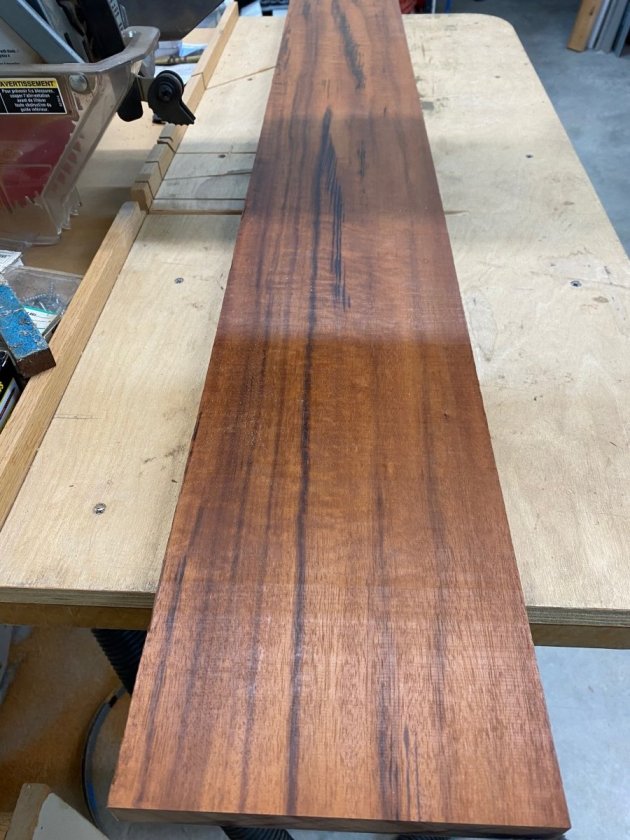 Tigerwood plank 8' x 7