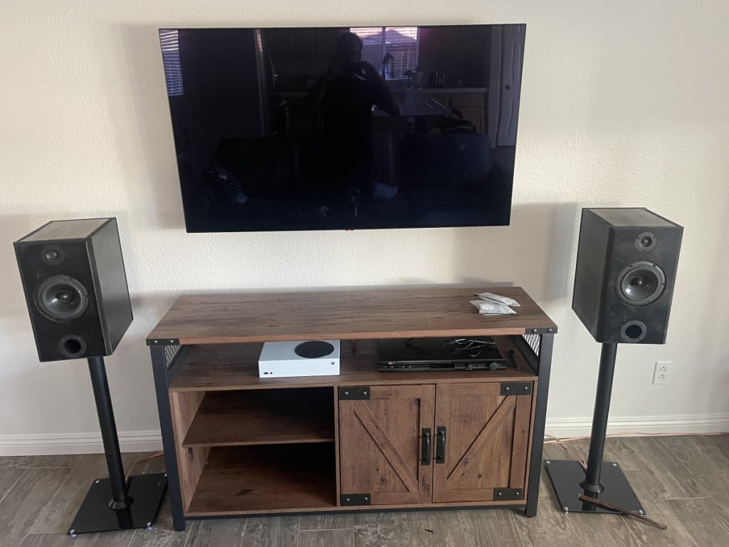 M130X and Peerless Tweeter speaker in Living Room