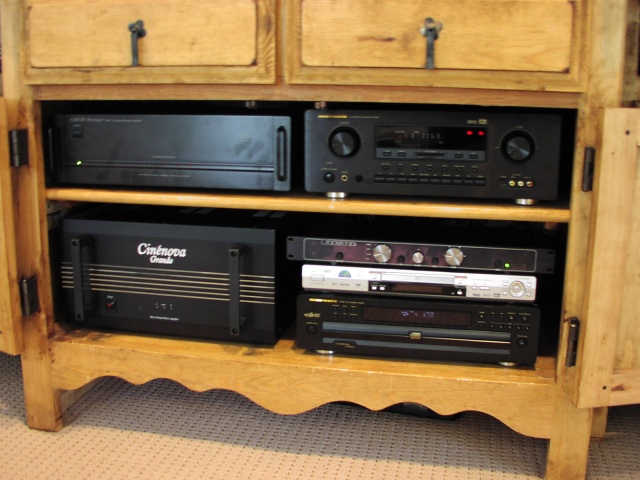 Cinenova 3/Carver AV 705X/Marantz SR 7000/Bryston 0.5 Preamp/HK FL 8350/Pioneer DV-563A