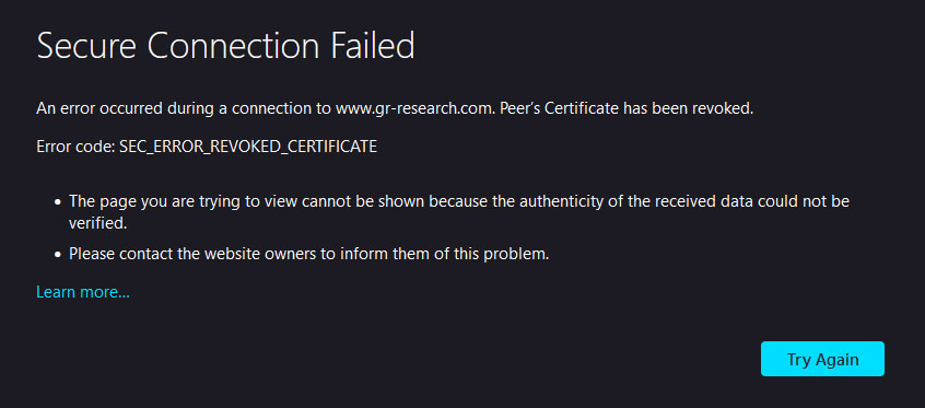 error-gr-research