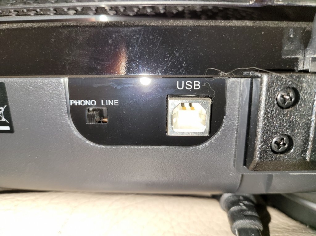 USB on a turntable