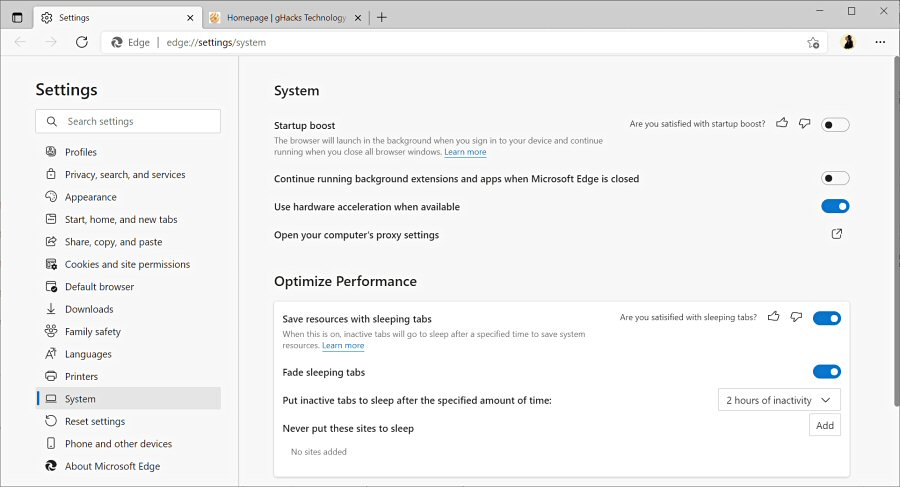 Microsoft Edge Boost