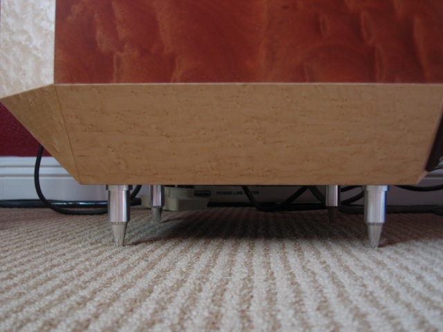 Closeup view of the spikes