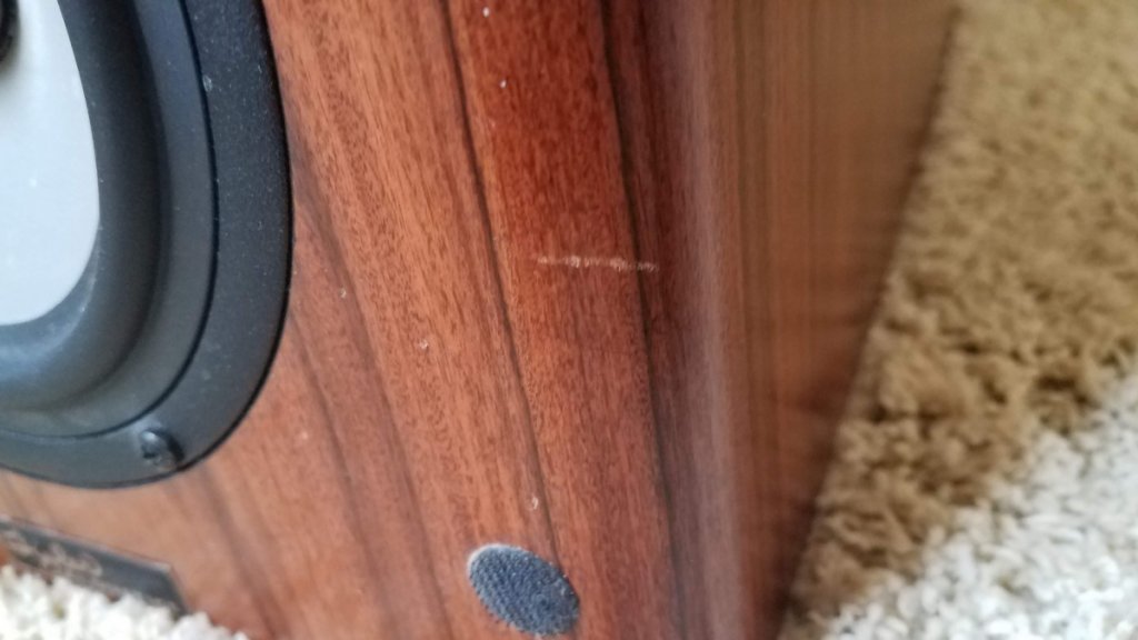 Closeup of scratches