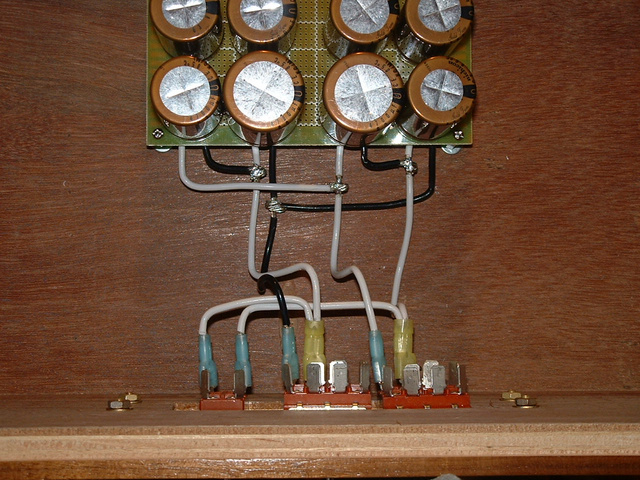 Cap/switch wiring for UcD amp.