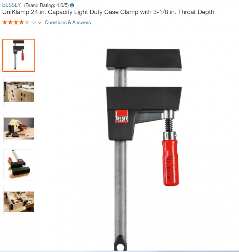 Bessey 24 in UniKlamp - Sold at Home Depot, Amazon etc