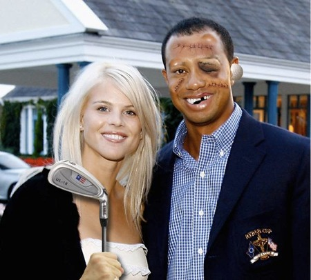 Tiger Woods Holiday Photo