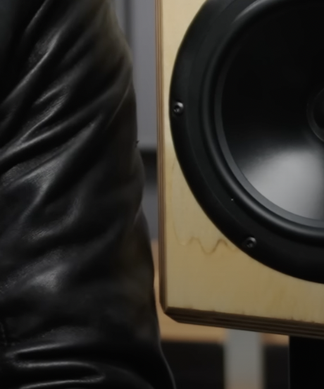 W-shaped grain in Encore speaker in Jay's iyagi video.