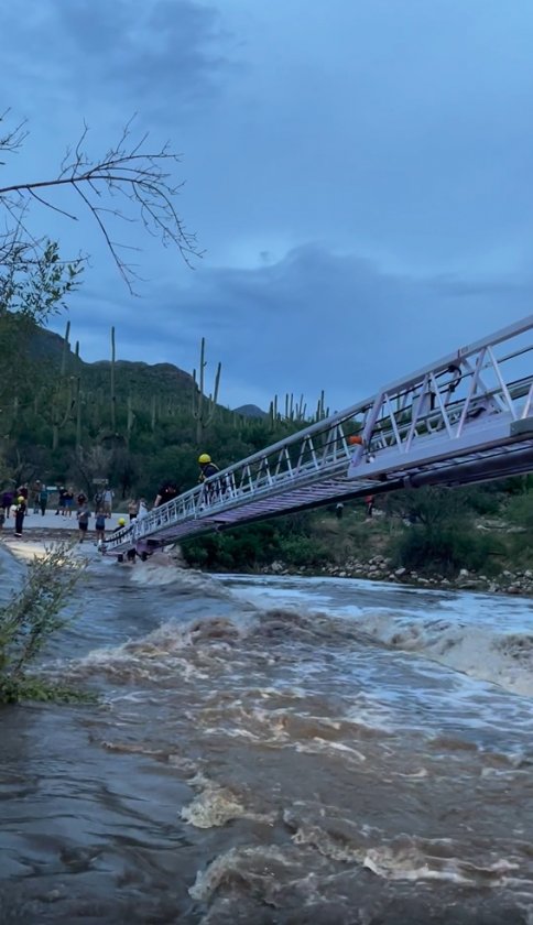 Tucson Fire Sabino Canyon Flash Flood Rescue