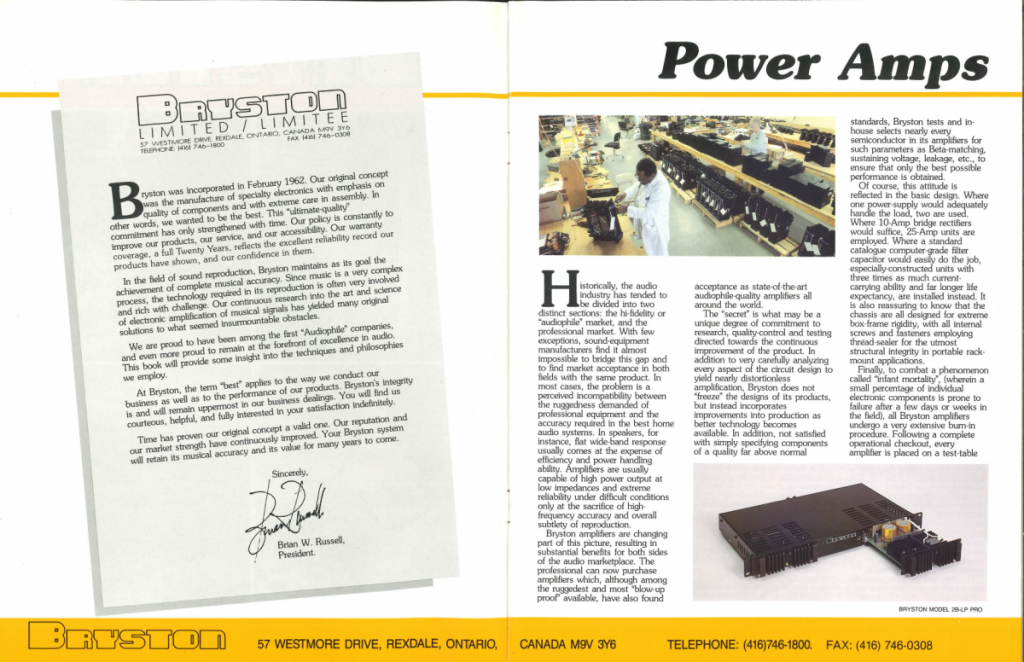double page 1 intro / power amps