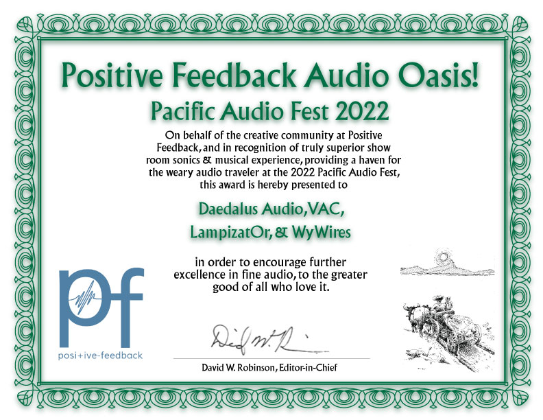 PF Audio Oasis Daedalus VAC Lampizator WyWires