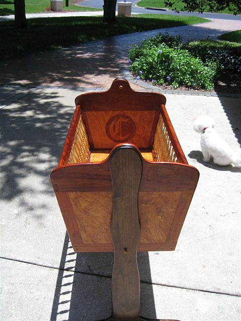 Bubinga, Maple Burl, Walnut Cradle