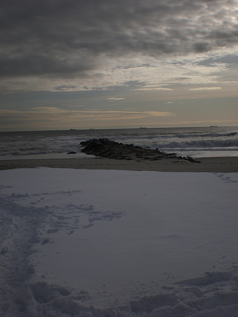 snow in Long Beach 12/20/09