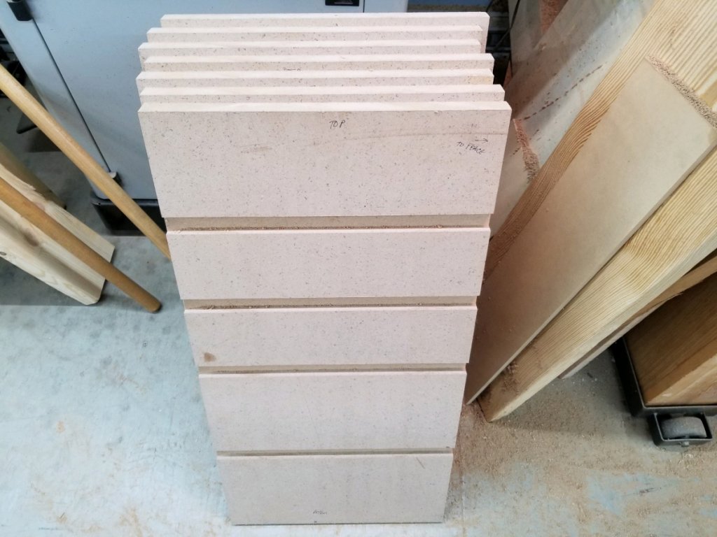 All of the Cabinet Sides Milled