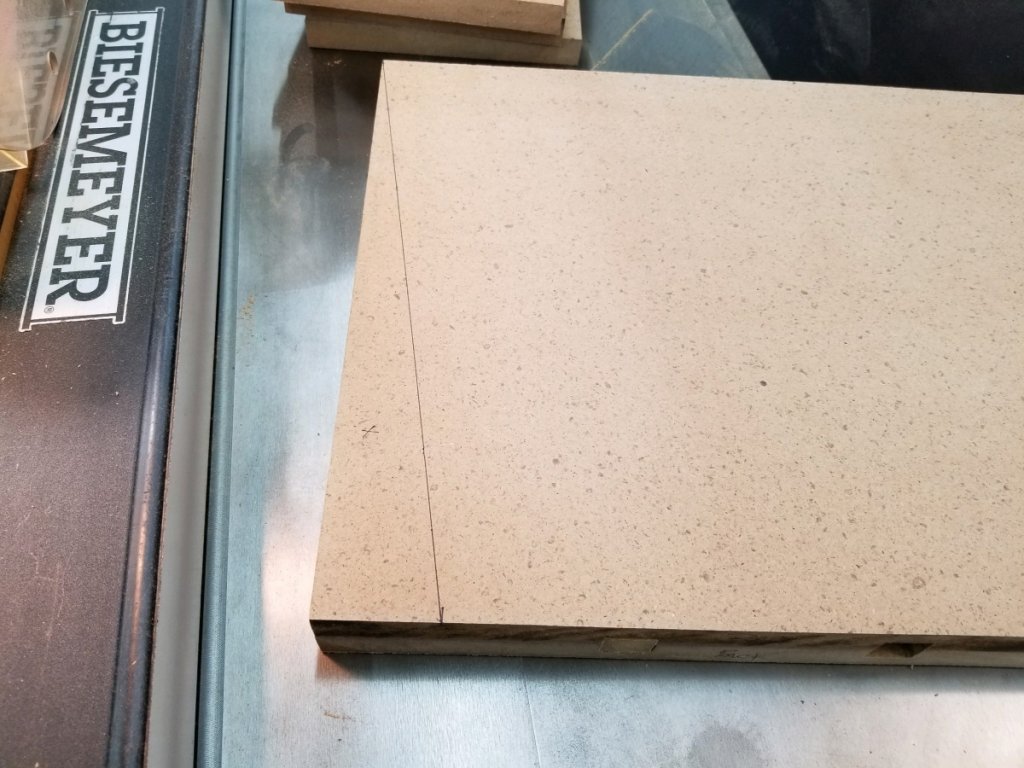 Marked Slant on Side